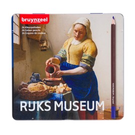 Bruynzeel & Rijksmuseum Professional Colored Pencil Set of 24 in Tin for Drawing & Coloring | Johannes Vermeer