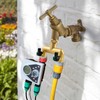 Gleiven Garden Hose Splitter, 3/4" Tap T Splitter, T-Shape Valve,