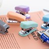 BAZIC Mini Stapler w/ 500 Staples, Standard (26/6) Pastel Color,