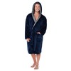 CityComfort Men's Bathrobe with Hood Super Soft Fleece Men's Dressing