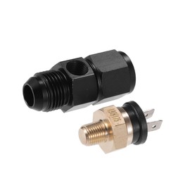 Motoforti 1 Set Auto Engine Temperature Cooling Fan Switch Fitting Adapter 8AN 190'F On-175'F Off Long-lasting