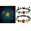 GeorgeX Pulseras de Mujer Mujeres Sistema Solar Pulsera Piedra Natural