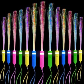 NLNEY 32pcs Glow Stick Party Favour Packs, Children's LED Light Toy Party Set, Colourful LED Light Stick with 3 Light Modes, Suitable for Party, Concert, Event, Birthday Wedding (32pcs Multicolour)