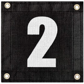 Tourna Court Numbers for Tennis or Pickleball, Numbers 1-24, Hang on Fence or Net