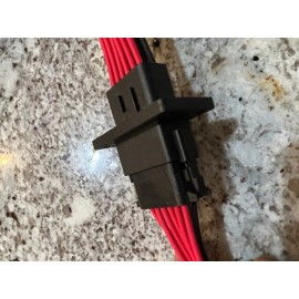 Deutsch 6" Blac Assembled Flange  Deutsch 2,3,4,6,8,12 Pin,14 AWG  waterproof connector - 12Pin