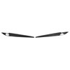 Pair Left Right Headlight Eyebrow Car Light Eyelids Carbon Fiber