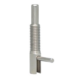 Stainless Steel Spring Thread Plunger with Rod L-Shaped Positioning Pin Retractable Indexing Bolt for Audio Equipment(M6)