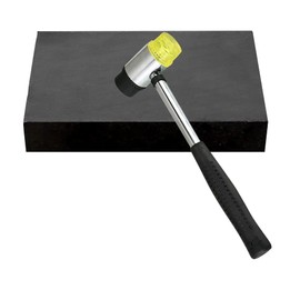 Oudtinz Jewellers Rubber Bench Block for Hammering, Shaping, Hunting, Flattening Metals (15cm x 10cm)