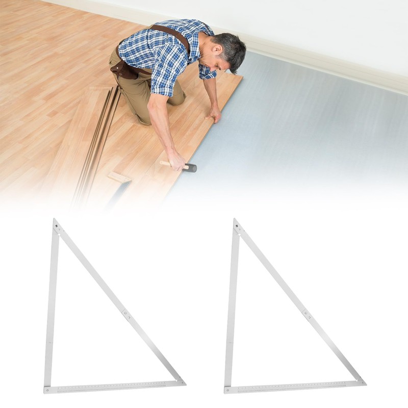 QWORK Combination Square, 48" Folding Aluminum Angle Ruler Precision Carpenter