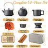 ICHAG Japanese & Chinese Tea Set, Adults' Portable Gongfu Tea