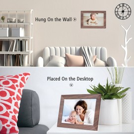 10.1-Inch WiFi Digital Photo Frame IPS Screen Touch Control 16GB Storage Auto Rotation Share Photos via APP with Backside Stand Perfect Gift for Friends and Family