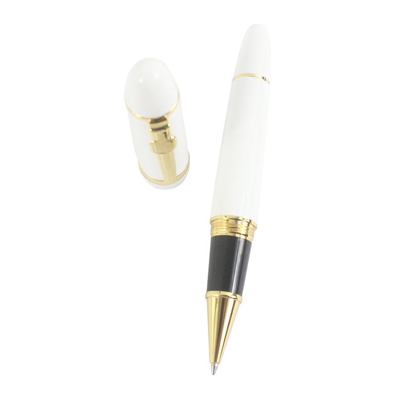 Gullor Heavy Big Rollerball Pen 159, Gold Trim, Black Ink(0.7mm),