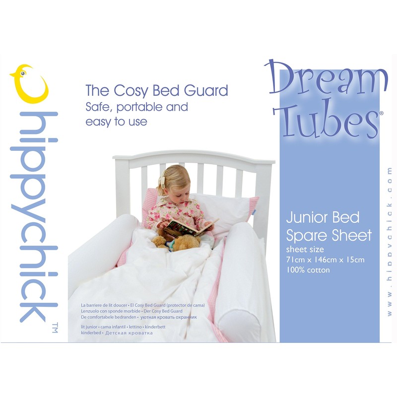 Hippychick Fitted Spare Sheet For Dream Tubes Cot Bed, Includes