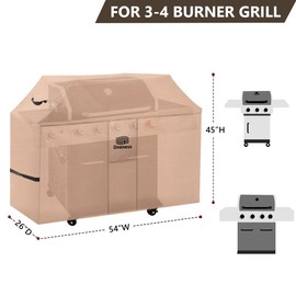 Oneness Grill Cover，54 inch Waterproof Weather Resistant BBQ Gas Grill Cover for Weber Spirit Char-Broil Performance,No Fading Within 2 Years
