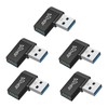 USB 3.1 Gen2 Adapter, L Shape (5 Pack) Suptopwxm USB