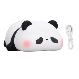 Night Light for Kids 3 Level Dimmable Bedside Lamp Rechargeable Toddler Light for Bedroom Kawaii Room Decor Boys Girls Gift Lying Down Panda