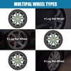 Gaemi 7/16 Lug Nuts, 20 PCS Chrome Closed End Bulge