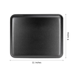 Black Foam Meat Trays 9x11-Inch Bulk Black Tray for Crafts, Food, Painting, 125-Pack