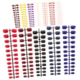 IWOWHERO 12 Pieces Fake Nails Square Press Nails Glue Perfect for Parties Daily Use