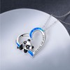 JUSTKIDSTOY Panda Necklace 925 Sterling Silver I Love You Forever