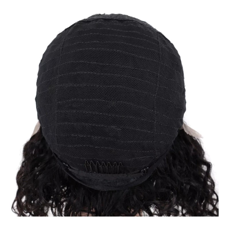 Beautyonline Peluca De Cabello Humano Rizado Con Encaje Frontal, 25