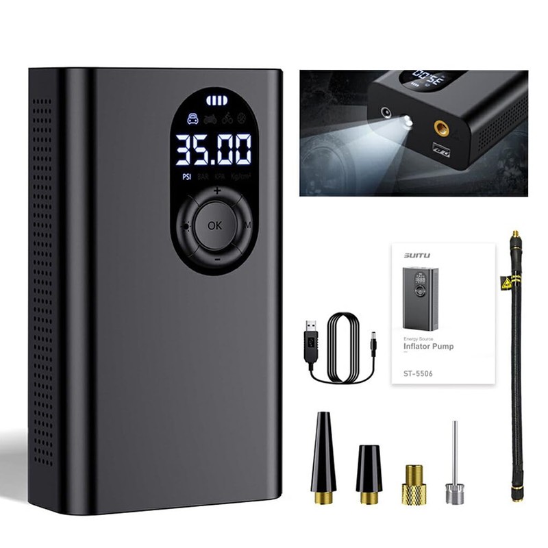 CLSSLVVBN Quick-Inflation Portable Air Compressor For Car Tires - Efficient