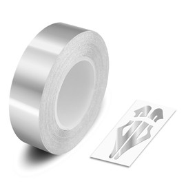 CHROME SILVER, 3/4" | 19mm, Self-Adhesive Vinyl Pin Stripe Line Decal Sticker Tape, Length 32ft | 9.80m, Suitable for Cars, Vans, Motorcycles, Bikes, Models, Tuning & Styling, and much more