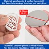 Shower Drain Lid Set with Hair Catcher, Diameter 75 mm,