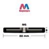 Magnetpro 2 Pieces Strong Rubber Coated Mounting Magnets Anti-Scratch, Over