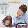 Zamasha Clear Pencil Case Black with Strong Zipper | 22x4x9