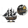 SAILINGSTORY Wooden Pirate Ship Model Black Pearl Sailing Ship Decor