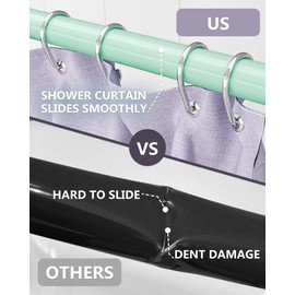 TidyFriend Shower Rod Cover, 58" Shower Curtain Rod Cover, Protective and Easy to Install (Turquoise)