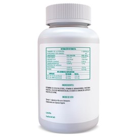 Vitamina D3 + K2 40 Cápsulas Veganas de 500 mg Indigo Life Nutráceuticos