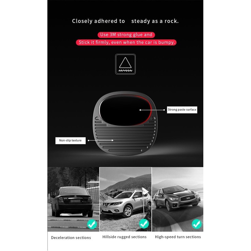 Car Phone Holder – Non-Slip Silicone Dashboard Mat, Universal Cell