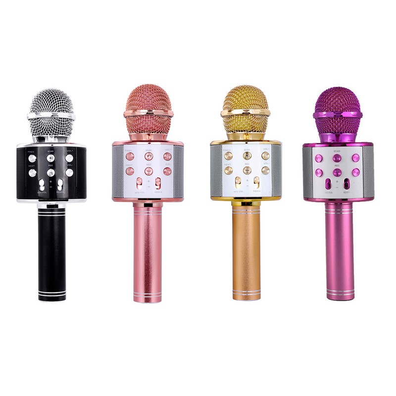 Professional BT Wireless Microphone Karaoke Speaker KTV Music Player Singing