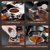 MZDMY 51mm Bottomless Portafilter with 3 Ears Fit for Delonghis