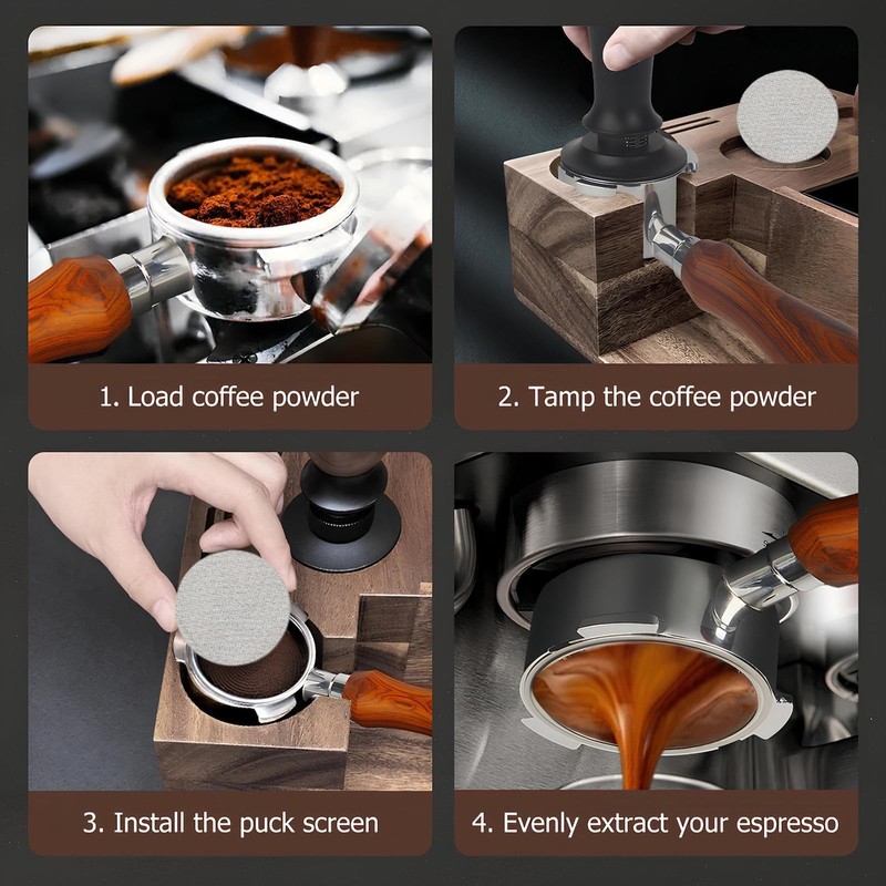 MZDMY 51mm Bottomless Portafilter with 3 Ears Fit for Delonghis