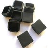 CaSuTong 8 Pack 1 1/2 Inch Square Black Plastic Plug,Tubing End Cap,Glide Insert Furniture Finishing Plug for Square Metal Tube