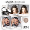 LEJOU Haar Ansatzpuder mittelbraun - Natürliche Haarverdichtung, Hair Make-up Puder