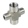HFS(R) 1/2" NPT Thread Pipe Fitting 4 Way Cross (Male
