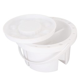 Paint Brush Washer, Collapsible Thick Anti Slip Plastic Paint Brush Washer Portable Painting Water Cup for Watercolor Acrylic Oil Painting Brush Cleaning