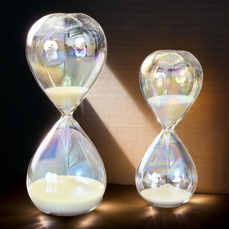 Falytemow Hourglass Sand Timer Glass Sand Timer Egg Hourglass for