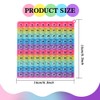 Math operations1-100 Number Learning Pop Fidget Toy, Rainbow Colors, Large