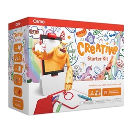 Osmo Osmo Creative Starter Kit - 3 Educational STEM Games for Ages 5-10, Drawing & Physics - For Fire Tablets