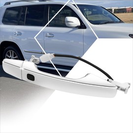Front Right Passenger Side Exterior Door Handle w/Smart Entry Compatible with 08-15 Lexus LX570/Toyota Land Cruiser