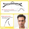KoKoBin Half Reading Glasses - 2 Pairs Half Rim Metal