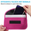 PATIKIL Faraday Bags, 6.5 Inch Signal Blocking Key Pouch Anti-Theft