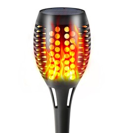 Aityvert Outdoor Solar Torch Lights, Outdoor Flame Decorative Ambient Lights Garden Decorative Flickering Flame Lights Garden Waterproof Path Lights (92006-1)
