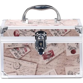 Domary Estuche de Maquillaje Portátil, Caja de Almacenamiento con