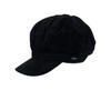 CRAGGI Baker Boy Hat Newsboy Cap Cord Black Ladies Hat